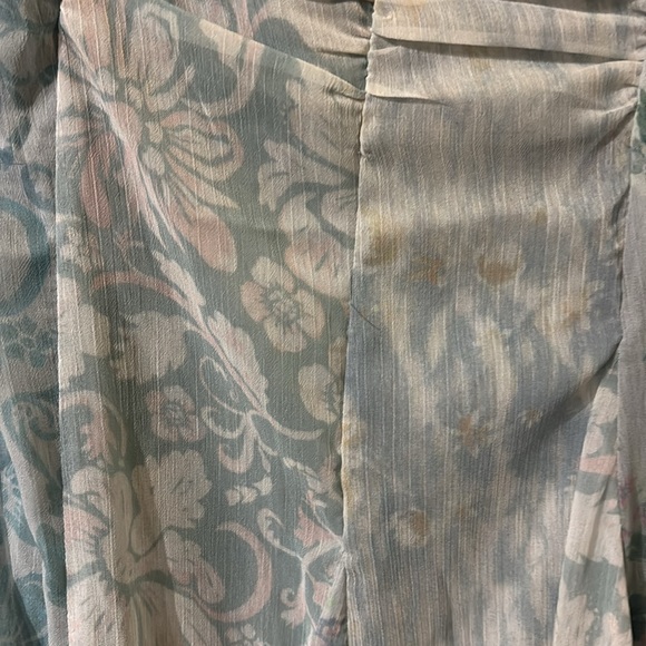 NWOT Free People Gorgeous mixed media ocean combo  heart to heart midi dress. 4 - Picture 11 of 16